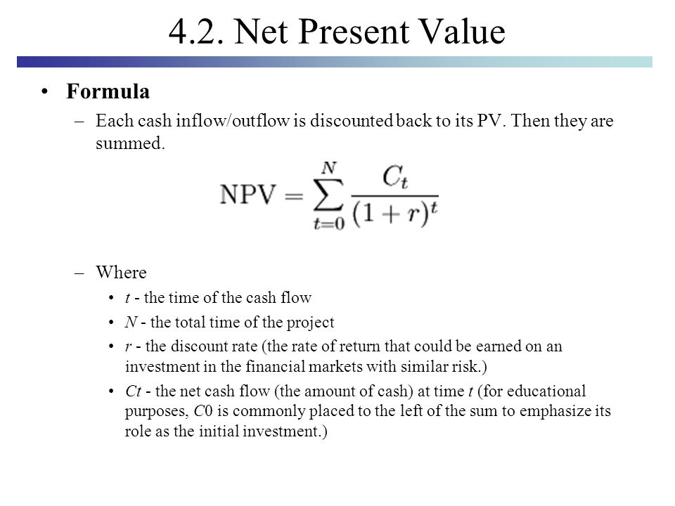 How to Calculate Net Present Value (NPV)